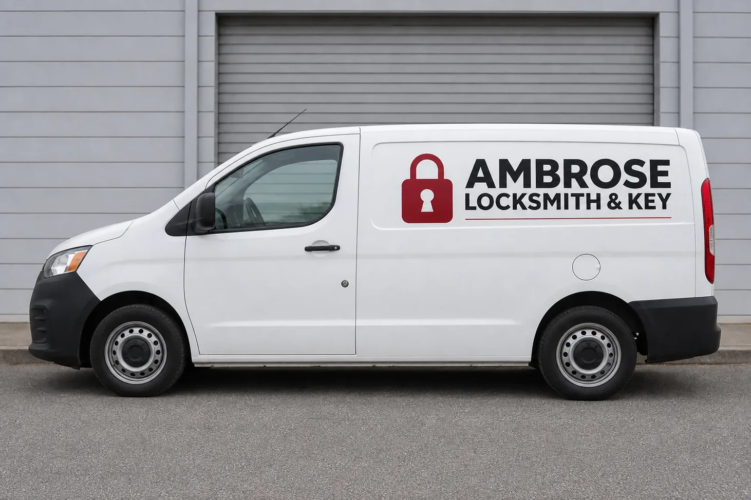 The Ambrose Locksmith & Key service vehicle, stocked for lockouts and key cutting, SC
